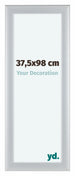 Como MDF Bilderrahmen 37 5x98cm Silber Matt Vorne Messe | Yourdecoration.de