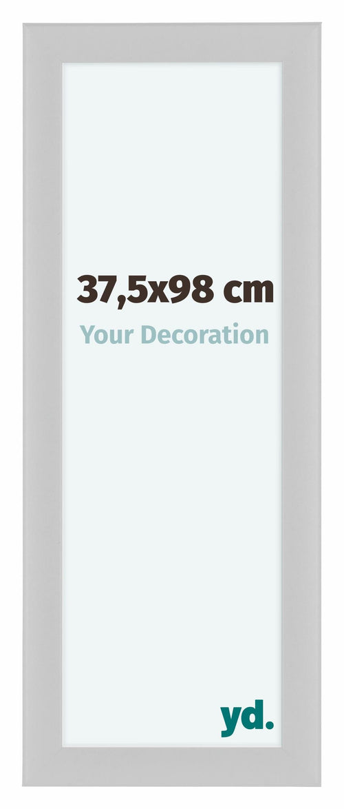 Como MDF Bilderrahmen 37 5x98cm Weiss Hochglanz Vorne Messe | Yourdecoration.de