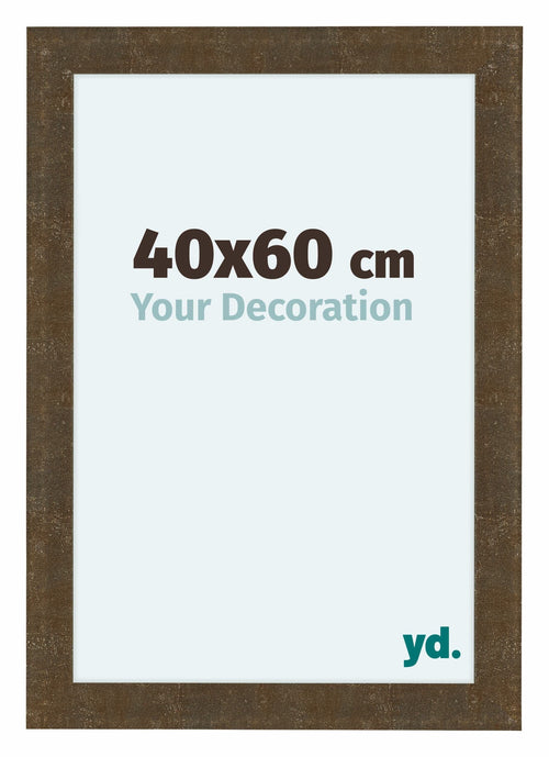 Como MDF Bilderrahmen 40x60cm Gold Antik Vorne Messe | Yourdecoration.de