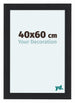 Como MDF Bilderrahmen 40x60cm Schwarz Gemasert Vorne Messe | Yourdecoration.de