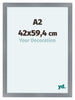 Como MDF Bilderrahmen 42x59 4cm A2 Aluminium Geburstet Vorne Messe | Yourdecoration.de