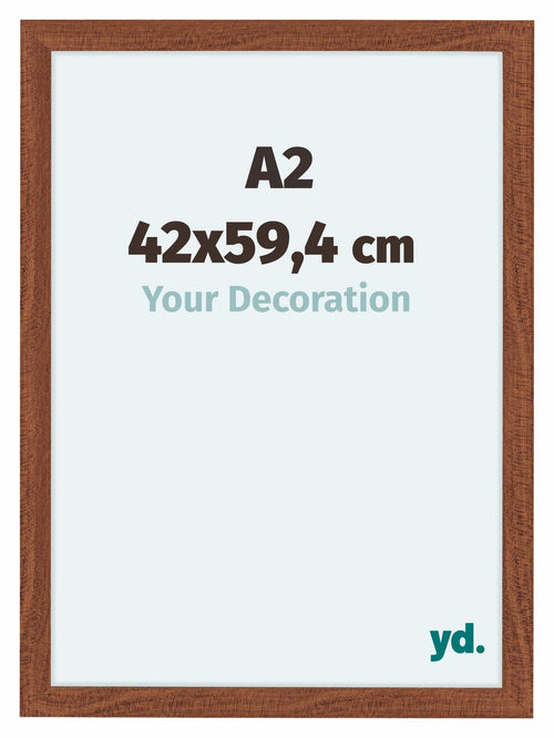 Como MDF Bilderrahmen 42x59 4cm A2 Nussbaum Vorne Messe | Yourdecoration.de