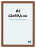 Como MDF Bilderrahmen 42x59 4cm A2 Nussbaum Vorne Messe | Yourdecoration.de