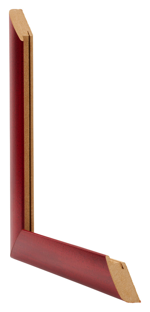 Como MDF Bilderrahmen 45x45cm Weinrot Gewischt Querschnitt | Yourdecoration.de