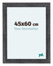 Como MDF Bilderrahmen 45x60cm Grau Gewischt Vorne Messe | Yourdecoration.de