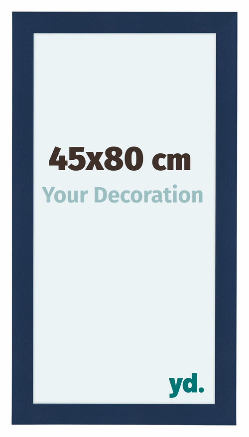 Como MDF Bilderrahmen 45x80cm Dunkelblau Gewischt Vorne Messe | Yourdecoration.de