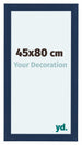 Como MDF Bilderrahmen 45x80cm Dunkelblau Gewischt Vorne Messe | Yourdecoration.de