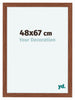 Como MDF Bilderrahmen 48x67cm Nussbaum Vorne Messe | Yourdecoration.de