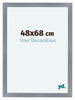 Como MDF Bilderrahmen 48x68cm Aluminium Gebeurstet Vorne Vorne | Yourdecoration.de