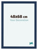 Como MDF Bilderrahmen 48x68cm Dunkelblau Gewischt Vorne Vorne | Yourdecoration.de