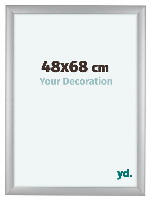 Como MDF Bilderrahmen 48x68cm Silber Matt Vorne Vorne | Yourdecoration.de
