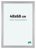 Como MDF Bilderrahmen 48x68cm Silber Matt Vorne Vorne | Yourdecoration.de