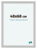 Como MDF Bilderrahmen 48x68cm Weiss Gemasert Vorne Vorne | Yourdecoration.de