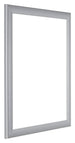 Como MDF Bilderrahmen 50x65cm Silber Matt Vorne Schrag | Yourdecoration.de