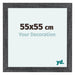 Como MDF Bilderrahmen 55x55cm Grau Gewischt Vorne Messe | Yourdecoration.de