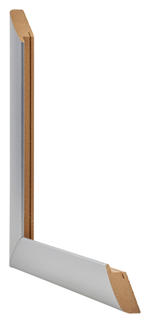 Como MDF Bilderrahmen 60x60cm Aluminium Geburstet Querschnitt | Yourdecoration.de