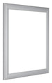 Como MDF Bilderrahmen 60x60cm Silber Matt Vorne Schrag | Yourdecoration.de