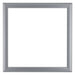 Como MDF Bilderrahmen 60x60cm Silber Matt Vorne | Yourdecoration.de