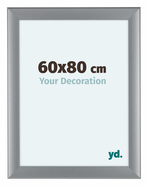 Como MDF Bilderrahmen 60x80cm Silber Matt Vorne Messe | Yourdecoration.de