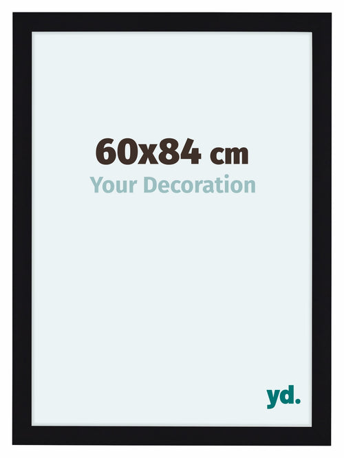 Como MDF Bilderrahmen 60x84cm Schwarz Hochglanz Vorne Messe | Yourdecoration.de