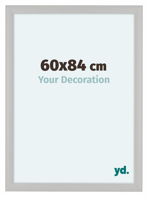Como MDF Bilderrahmen 60x84cm Weiss Gemasert Vorne Messe | Yourdecoration.de