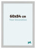 Como MDF Bilderrahmen 60x84cm Weiss Gemasert Vorne Messe | Yourdecoration.de