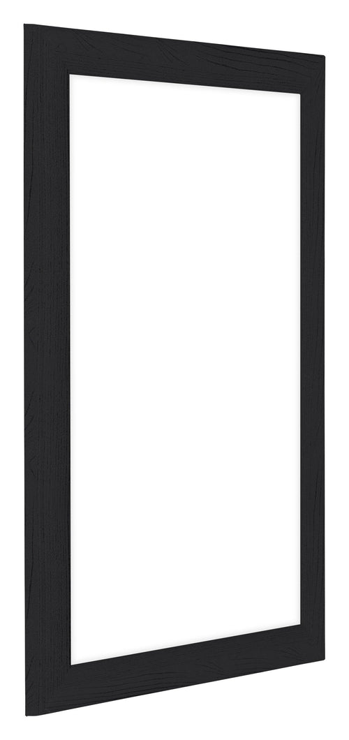 Como MDF Bilderrahmen 60x85cm Schwarz Gemasert Vorne Schrag | Yourdecoration.de