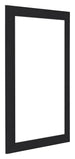 Como MDF Bilderrahmen 60x85cm Schwarz Gemasert Vorne Schrag | Yourdecoration.de