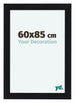 Como MDF Bilderrahmen 60x85cm Schwarz Matt Vorne Vorne | Yourdecoration.de