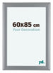 Como MDF Bilderrahmen 60x85cm Silber Matt Vorne Vorne | Yourdecoration.de