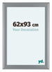 Como MDF Bilderrahmen 62x93cm Silber Matt Vorne Messe | Yourdecoration.de