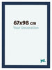 Como MDF Bilderrahmen 67x98cm Dunkelblau Gewischt Vorne Messe | Yourdecoration.de