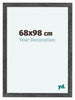 Como MDF Bilderrahmen 68x98cm Grau Gewischt Vorne Messe | Yourdecoration.de
