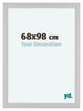 Como MDF Bilderrahmen 68x98cm Weiss Hochglanz Vorne Messe | Yourdecoration.de