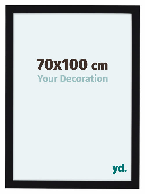 Como MDF Bilderrahmen 70x100cm Schwarz Hochglanz Vorne Messe | Yourdecoration.de