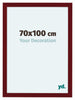 Como MDF Bilderrahmen 70x100cm Weinrot Gewischt Vorne Messe | Yourdecoration.de