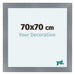 Como MDF Bilderrahmen 70x70cm Aluminium Geburstet Vorne Messe | Yourdecoration.de
