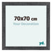 Como MDF Bilderrahmen 70x70cm Grau Gewischt Vorne Messe | Yourdecoration.de
