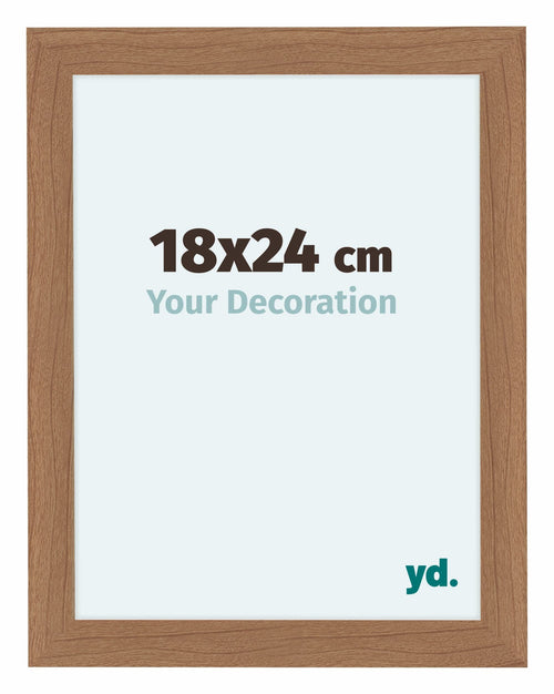 Como MDF Bilderrahmen 75x98cm Nussbaum Hell Vorne Messe | Yourdecoration.de