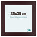 Dover Holz Bilderrahmen 35x35cm Mahagoni Vorne Messe | Yourdecoration.de