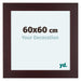 Dover Holz Bilderrahmen 60x60cm Mahagoni Vorne Messe | Yourdecoration.de