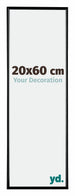 Evry Kunststoff Bilderrahmen 20x60cm Schwarz Hochglanz Vorne Messe | Yourdecoration.de