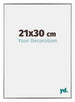 Evry Kunststoff Bilderrahmen 21x30cm Silber Vorne Messe | Yourdecoration.de