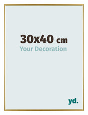 Evry Kunststoff Bilderrahmen 30x40cm Gold Vorne Messe | Yourdecoration.de