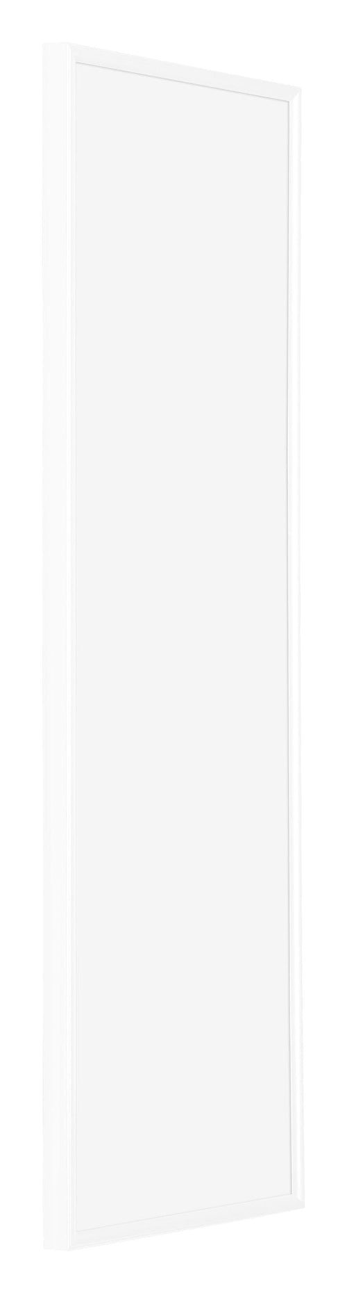 Evry Kunststoff Bilderrahmen 33x98cm Weiß Hochglanz Vorne Schrag | Yourdecoration.de
