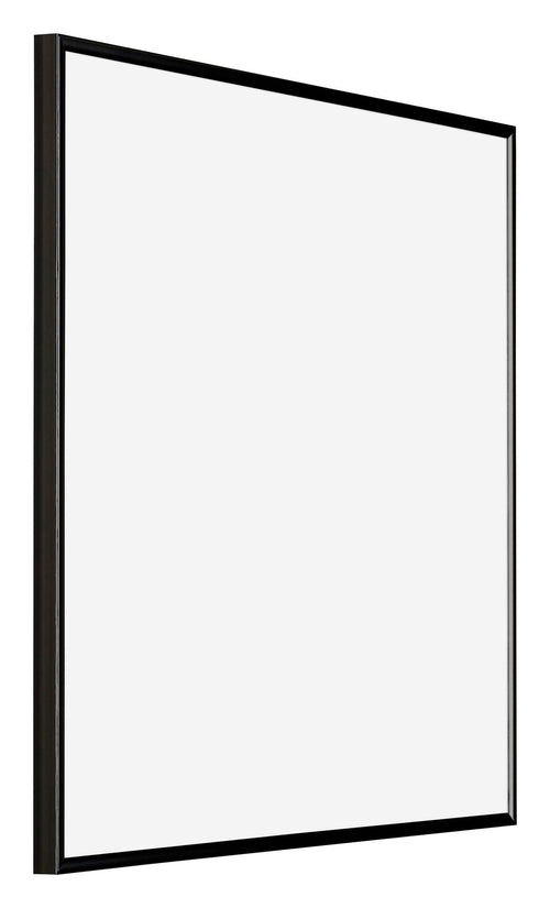 Evry Kunststoff Bilderrahmen 35x35cm Schwarz Hochglanz Vorne Schrag | Yourdecoration.de