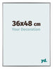 Evry Kunststoff Bilderrahmen 36x48cm Silber Vorne Messe | Yourdecoration.de