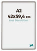 Evry Kunststoff Bilderrahmen 42x59 4cm A2 Antrazit Vorne Messe | Yourdecoration.de