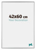 Evry Kunststoff Bilderrahmen 42x60cm Silber Vorne Messe | Yourdecoration.de