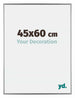 Evry Kunststoff Bilderrahmen 45x60cm Silber Vorne Messe | Yourdecoration.de